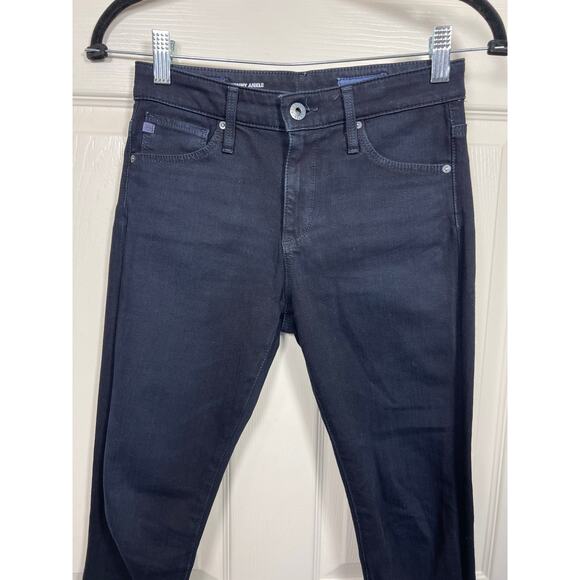 AG Jeans Denim Farrah Ankle High Rise Skinny Dark Wash 24 0 Capsule - Picture 2 of 7